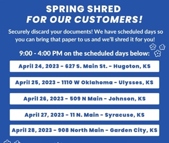 Time for Spring Cleaning with DFB's Spring Shred Event